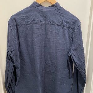 H&M No-Collar Button Down Shirt